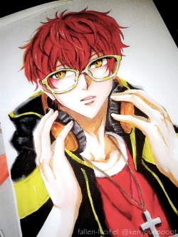 homolygamous:  fallen-lucifiel:  Have some Luciel “707″ Choi from Mystic Messenger! Tbh I keep mistyping my own url ever since this boy came out lol I still haven’t played this game but I keep getting requests to draw him XD  @disgreys !!!!!