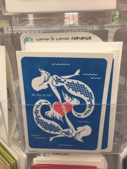 ourloveislegendrarry: hi i’m interrupting my own serious post to bring you this lesbian mermaid card I saw at five below