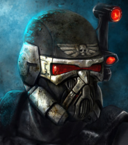 kil-art:  Vindicare Assassin and an Inquisitorial Stormtrooper portrait for the DoW2 - Retribution’s Elite Mod =)Hope you enjoy ;) As usual, I “updated” their look a bit with a more hi-tech look :DEnjoy ;)