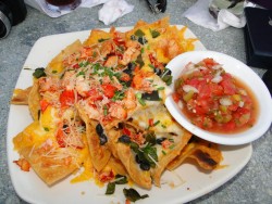 everybody-loves-to-eat:Lobster nachos.  