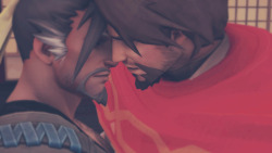 nelleri:  Overwatch | Jesse McCree x Hanzo Shimada | SFM I am in too deep… and I need help… I spent way too much time making this lmfao _(:3」∠)_  