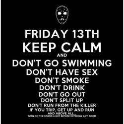 Happy Friday the 13th!! Don&rsquo;t die!!! 😁🔪💀 #fridaythe13th #kcco #keepcalm