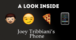 donoteattheyellowsnow:  A look inside Joey Tribbiani’s phone (4/6) (insp.) 