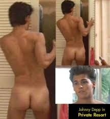 nakedcelebrity:  Johnny Depp in the 1985 movie Private Resort. Just his ass but still worth a look!