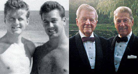 scoopsworld:wwwdid: Louis Halsey, 88, &amp; John Spofford, 94, The couple finally