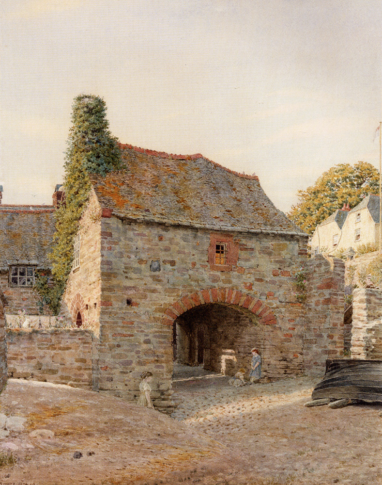 George Price Boyce &ldquo;Old buildings at Kingswear in Devon&rdquo; (1874),
