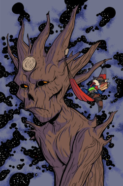 Rocket would do the same for Groot if he could. Supposodely. by Steely Phil