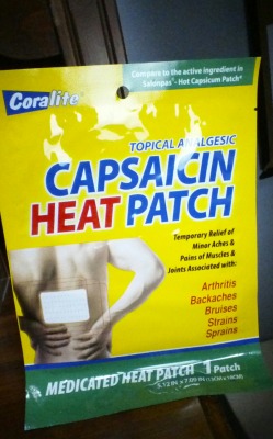 shads-world:I have wanted to try the Capsaicin/silent spanking thing for sooo long and I finally did it! What this about is you get a Capsaicin patch, put in on your bottom and it feels like you’ve been spanked.I couldn’t find any of the patches