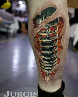 tattooideas123:  Shock Absorber Biomechanical Tattoohttp://tattooideas247.com/shock-absorber/