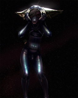 synthifawkes:  I can tell you, what they say in space That our earth is too grey But when the spirit is so digital The body acts this way — Recent commission for Cloudy on FA! I FUCKIN LOVE DOING LATEX OMG 