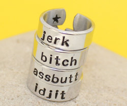 geek-studio:  Geeky and customizable hand stamped jewellery by keepWEARME! Get the chance to win some ‘I love you to the moon and back’ jewellery or a ‘mischief managed’ ring, along with over 񘐜 of other merch by entering the 12 Days of Christmas