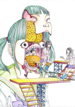 akatako:  from “Giant Girl Expo” by Shintaro Kago 