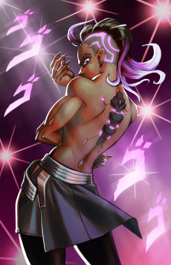 hawfstuff:  Dios mio! Quick Sombra print for this years Frag event at Dalhousie University 