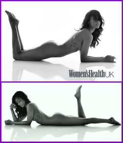 nude-celebz:  Zoe Saldana nude from Womens Health UK  Foreign Men&rsquo;s Health Magazine is far better than the US version