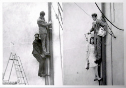 shihlun:  Jean-Luc Godard, Jean-Paul Belmondo and Anna Karina on the film set of Pierrot le fou, 1965.