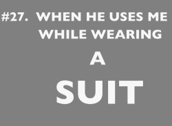 thecuntinquestion:  The suit is a turn on