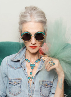 peypea:  yelyahwilliams:  psychicdisco:  reginasworld:  Designer Karen Walker selected 12 models aged 65 to 92 for her latest 2013 eyewear collection, shot in collaboration with Ari Seth Cohen (of the blog Advanced Style), in the cheekily-titled campaign