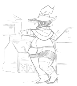 furryandvorestuff: The fact that Noir has put on a little weight and a barn or two’s worth of livestock are missing is a complete coincidence. Don’t worry your trusty black mage will find and stop those pesky barn bandits before it’s too late! Quick