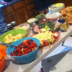 We have enough food for the rest of the month lol #graduation #party