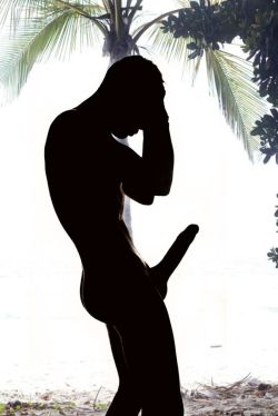 big-cocks-only:  Big Cocks Only:  Awesome picture of this hung island boy. Unbelievable beautiful profile picture of a black huge cock. I’d love to use this as my own personal towel rack amongst other things. …  