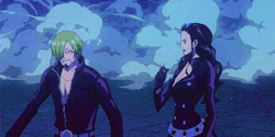 sableu:Sanji and Robin vs. Tanaka in Film Gold, requested by @rosecherit​