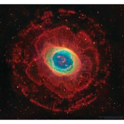 Rings Around the Ring Nebula   Image Credit: Hubble, Large Binocular Telescope, Subaru Telescope; Composition &amp; Copyright: Robert Gendler  Explanation: There is much more to the familiar Ring Nebula (M57), however, than can be seen through a small