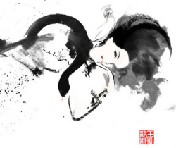 Artforadults:  The Snake Lady By Celine Wong Berg’s Tip… Valeu! 