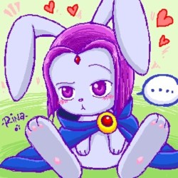 cerezalovett:Happy Easter to you all my lovelies!#eastersunday #easter #raven #bunny #teentitans