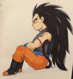 doodles4days:  Inktober: Day 15: Weak (but i still love him)Love his design from the What if Raditz Turned Good series.Buy me a Coffee