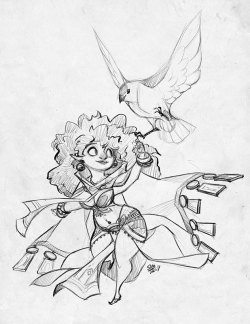 redbeanviolin:  Sketch commission for drmalpractice@tumblr of their really cute gnome character &lt;3  