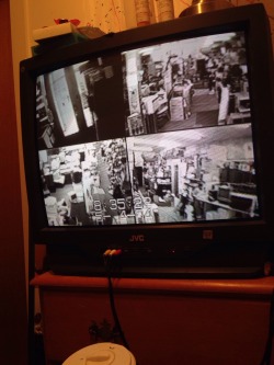 4lung:  I bought this unlabeled VHS tape from a pawn shop and it’s just several days worth of black and white security camera footage with no audio from some store