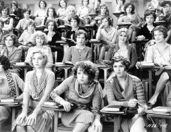 meulindaleijon:  crazyqueerclassicist:  glitterandmetal-yt-da:  somewhatdorky:  choosechoice:  A sex ed class in 1929  this chick  she knows what’s up  Every face in there is so priceless  Those 3 girls in the front row  this is the greatest thing on
