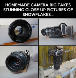 sam0an-theintr0vert:  iraffiruse:  Homemade camera rig takes stunning close-up pictures of snowflakes   Omgossshh! Snowflakes really look like this!!!???  No way!