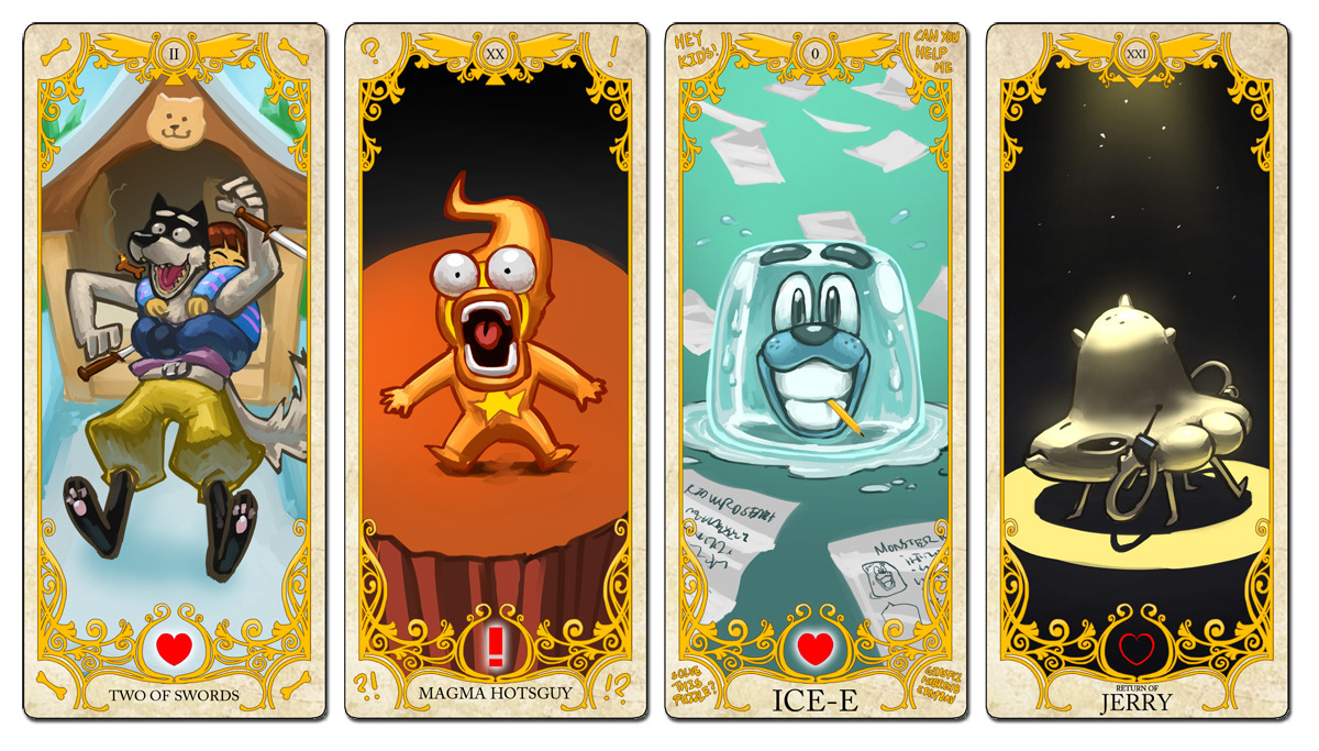 amischiefofmice:  dogbomber:  Here it is, the Full Set of Undertale Tarot Cards!