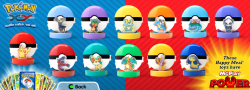 pokemon-photography:  pokemonmerchandise:  pokemon-global-academy:  Pokemon Battle Launcher are now available in McDonald’s Happy Meal!   Is 19 too old to get a happy meal?  nah, you just need to go in there, act like you know what you’re doing and