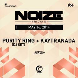 Enter to win a pair of tickets here to see Purity Ring + Kaytranada at Create Nightclub on May 16, 2014. Tickets can also be purchased here. 