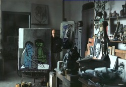 huariqueje:    Picasso’s Atelier  at 7 Rue des Grands-Augustin , Paris -  Alexander Lieberman 1954 American 1912-1999 Photography 