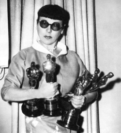 ucresearch:  How great was costume designer Edith Head? The legendary designer Edith Head was nominated for 35 Academy Awards and won eight of them — more wins than any other costume designer. That’s also the most Academy Awards won by a woman, in