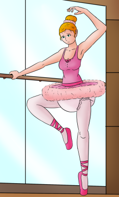 princesssteffirose:  littleburr:  &ldquo;Now please perform a pirouette for the Classroom.&rdquo; :D â€¦thatâ€™s if U can bend down lil dip butt. ^_^  I want a ballet outfit like this!