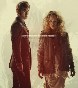 misshoopers:  10th Doctor &amp; Rose Tyler in The Day of The Doctor (x &amp; x)       
