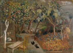 Boris Grigoriev (Rybinsk 1886 - Cagnes-sur-Mer 1939); Borisella - the artist&rsquo;s villa in Cagnes-sur-Mer, 1937; oil on cardboard, 50.6 x 40.5 cm