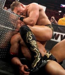 rwfan11:  Miz and Alex Riley …I don’t know where to begin with this pic…so much hotness here! ……..Bulge, ass, muscles, agony, pain, pleasure…this pic has it! 