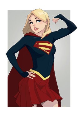 mro16-art:Supergirl Commission by Mro16 