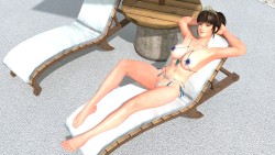 deluwyrn:  DOAX3 Hitomi Fortune Bikini:  Just testing an upcoming map that everyone’s gonna love, also testing this hitomi model. :3Hitomi model by :iconirokichigai01:Posed in XPS 11.4 by :iconxnalaraitalia:Rendered in Blender 2.74 (Cycles)All rights
