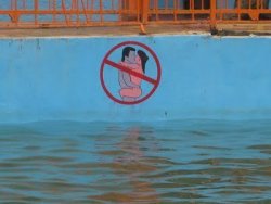 cishet:  no fuckin heteros allowed in these waters 