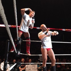 glitter-glitz-becky-lynch:  wwe: “Tyson Kidd and @wwecesaro caught in mid #FACT tonight in #WWEHamilton!”