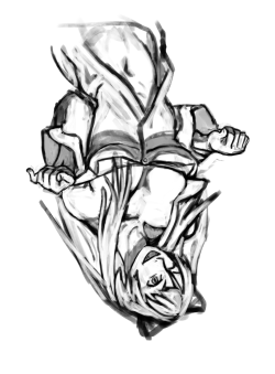 DownsideUp Prompt for r/animesketch  Drew it upside down, now it looks all weird right side up. I might redraw this later. Not sure.