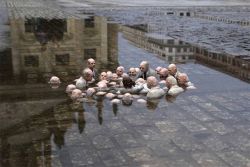 stonerssnbonerss:  socialismartnature:     This sculpture by Issac Cordal in Berlin is called “Politicians discussing global warming.”      X