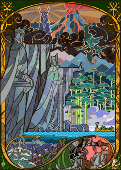aide-factory:Breathtaking The Hobbit and The Lord of the Rings illustration by Jian Guo also known as breathing2004