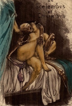 ex0skeletal:  oursoulsaredamned:  Very rare erotic illustration by Martin Van Maele from De Sceleribus et Criminibus first published in 1908  Me gettin’ it
